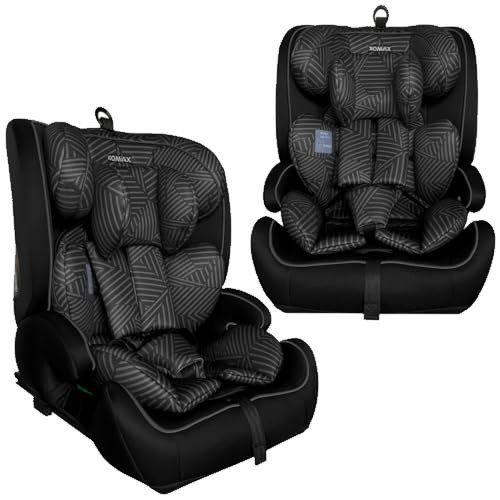 XOMAX HC02S Kindersitz ISOFIX 9–36 kg | ECE R129 i-Size | Gruppe 1/2/3 mit 5-Punkt-Gurt & Top Tether | mitwachsender Auto-Kindersitz höhenverstellbar