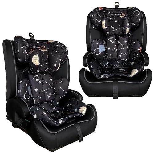 XOMAX HC02S Kindersitz ISOFIX 9–36 kg | ECE R129 i-Size | Gruppe 1/2/3 mit 5-Punkt-Gurt & Top Tether | mitwachsender Auto-Kindersitz höhenverstellbar