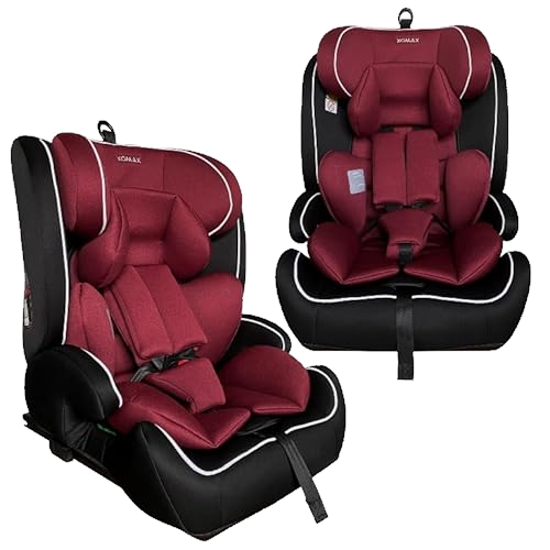 XOMAX HC02S Kindersitz ISOFIX 9–36 kg | ECE R129 i-Size | Gruppe 1/2/3 mit 5-Punkt-Gurt & Top Tether | mitwachsender Auto-Kindersitz höhenverstellbar